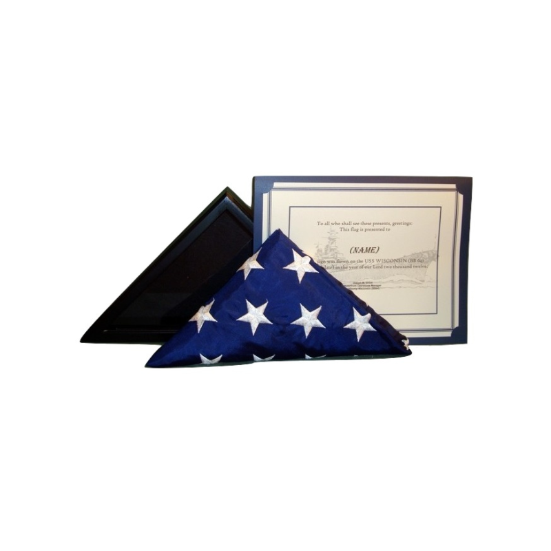 American Flag/Case/Certificate