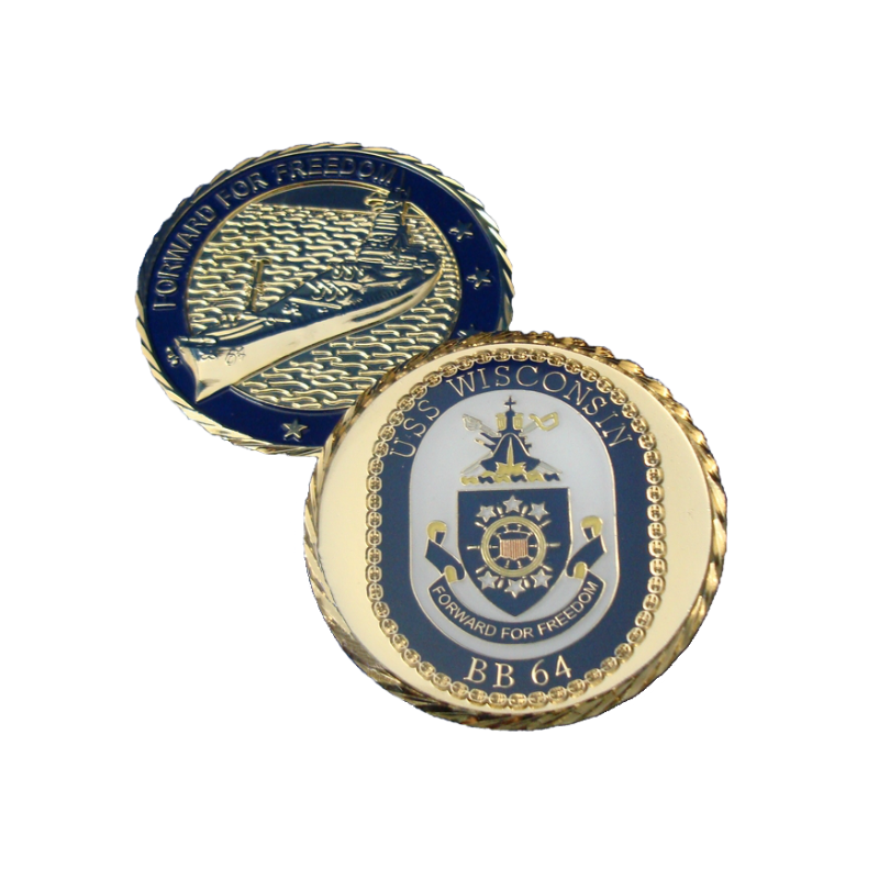 USS WI Challenge Coin