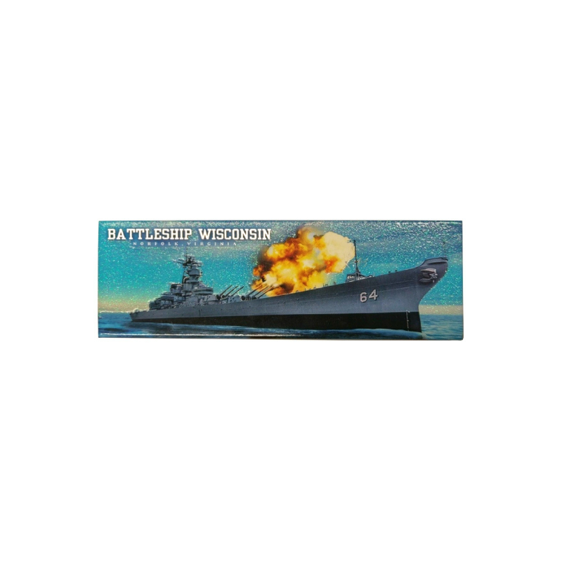 USS WI Glitter Magnet