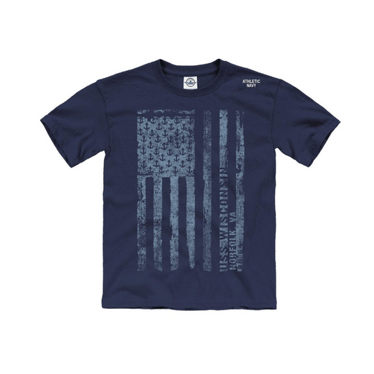 USS WI Flag Tee Youth