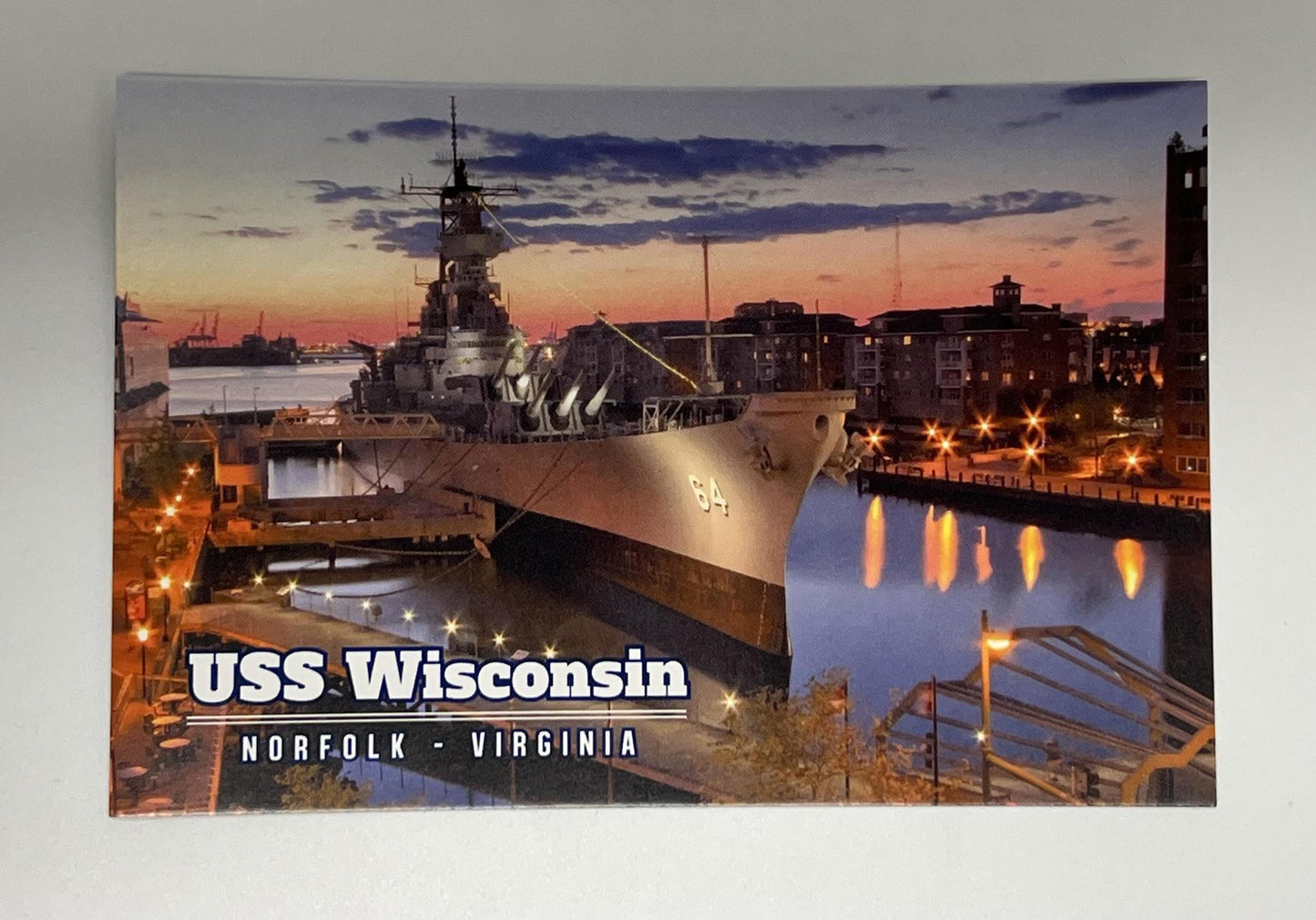 USS Wisconsin Postcard