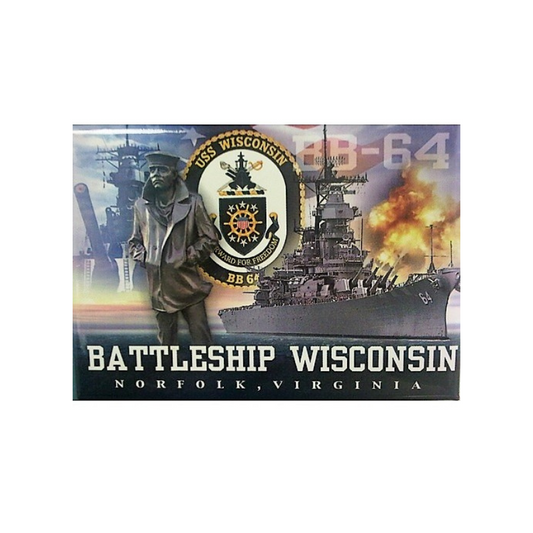 USS WI Collage Magnet