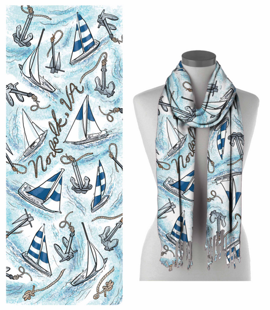 Norfolk Sailboat Scarf