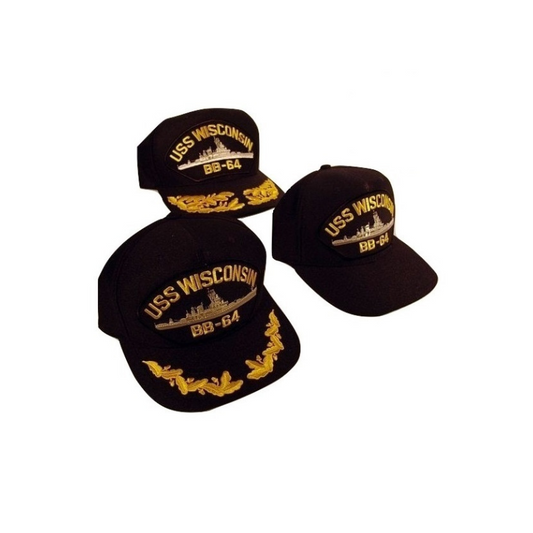 USS WI Patch Hat