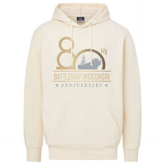 80th Anniversary Battleship Wisconsin Hooded Sweatshirt