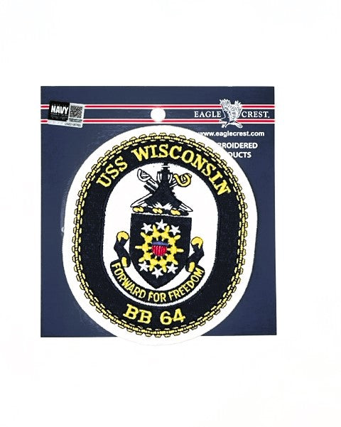 USS Wisconsin Embroidered Patch