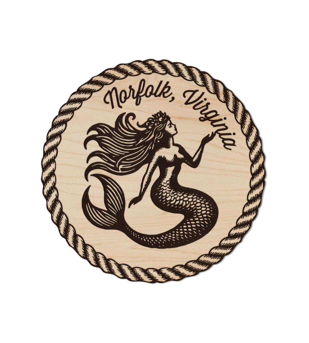 Norfolk Wood Coaster