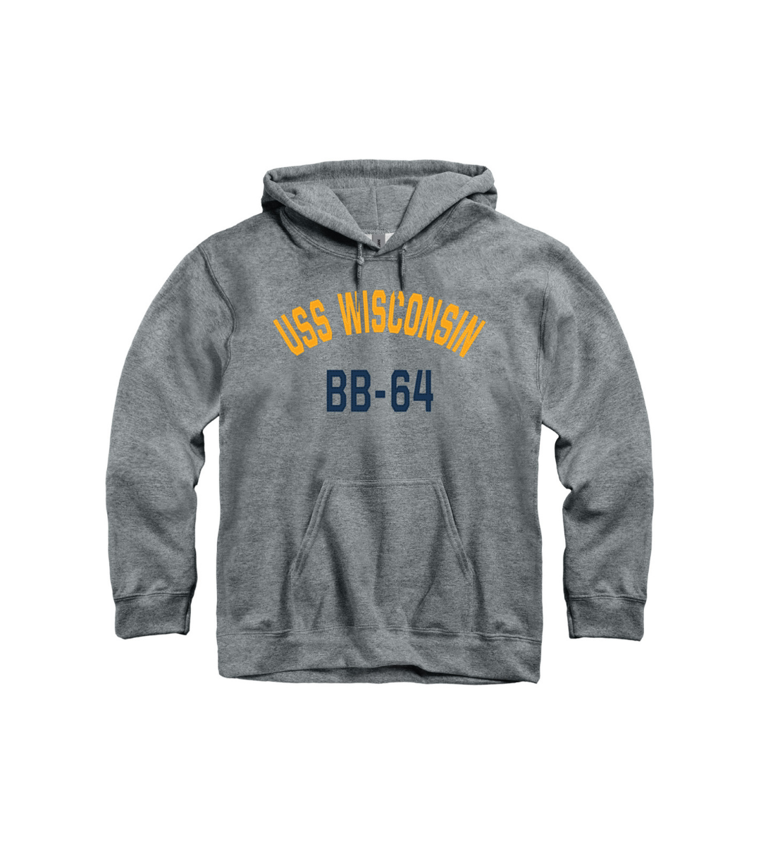 USS WI Applique Arch Hoodie