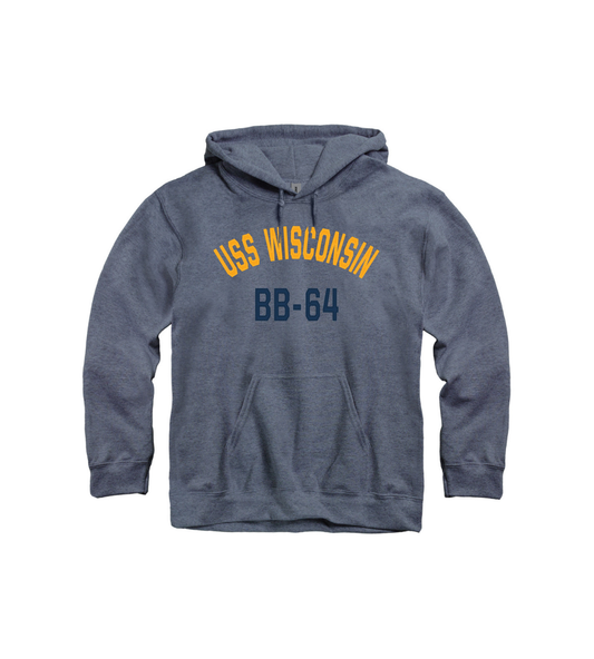 USS WI Applique Arch Hoodie