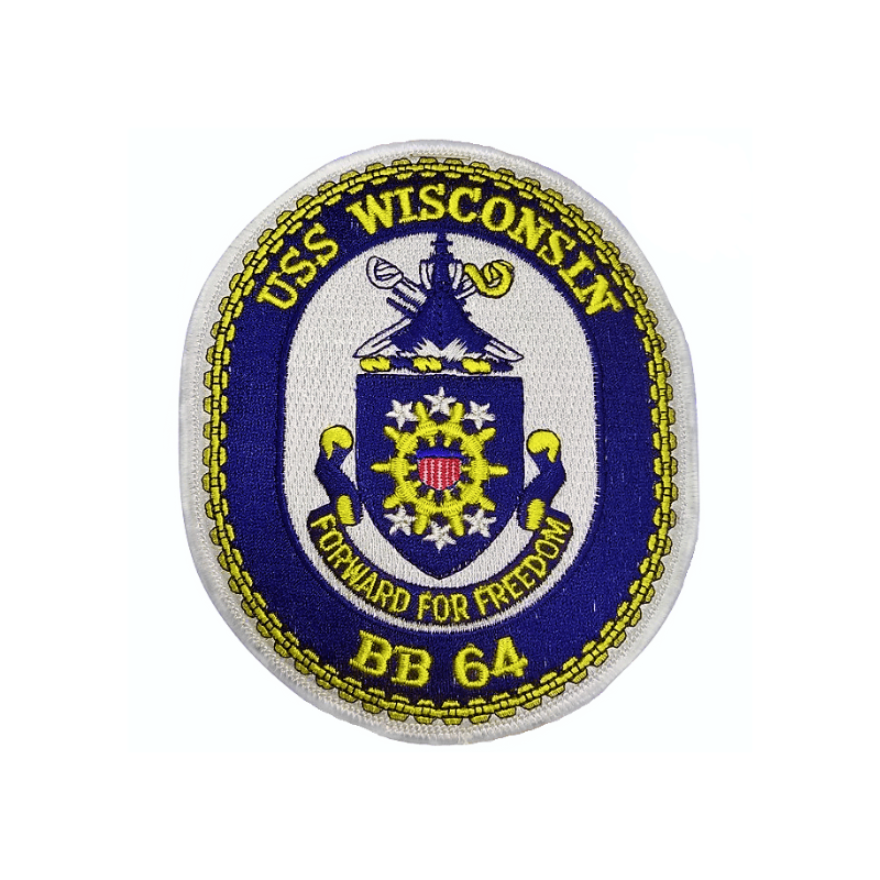 USS WI Crest Patch