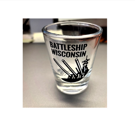 USS WI Shotglass