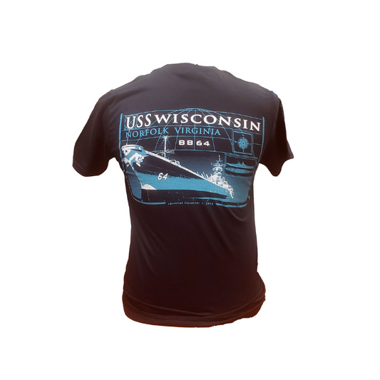 USS WI Blueprint Tee