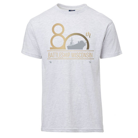 80th Anniversary Battleship Wisconsin T-Shirt