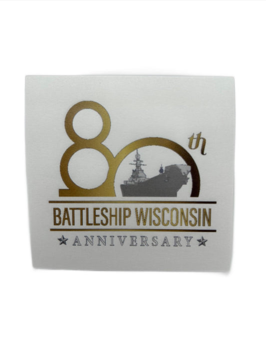 80th Anniversary Battleship Wisconsin Post - It Notes