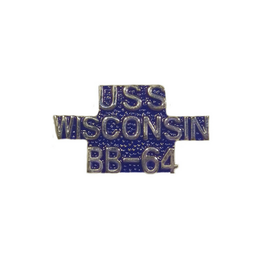 USS Wisconsin BB-64 Hat Pin