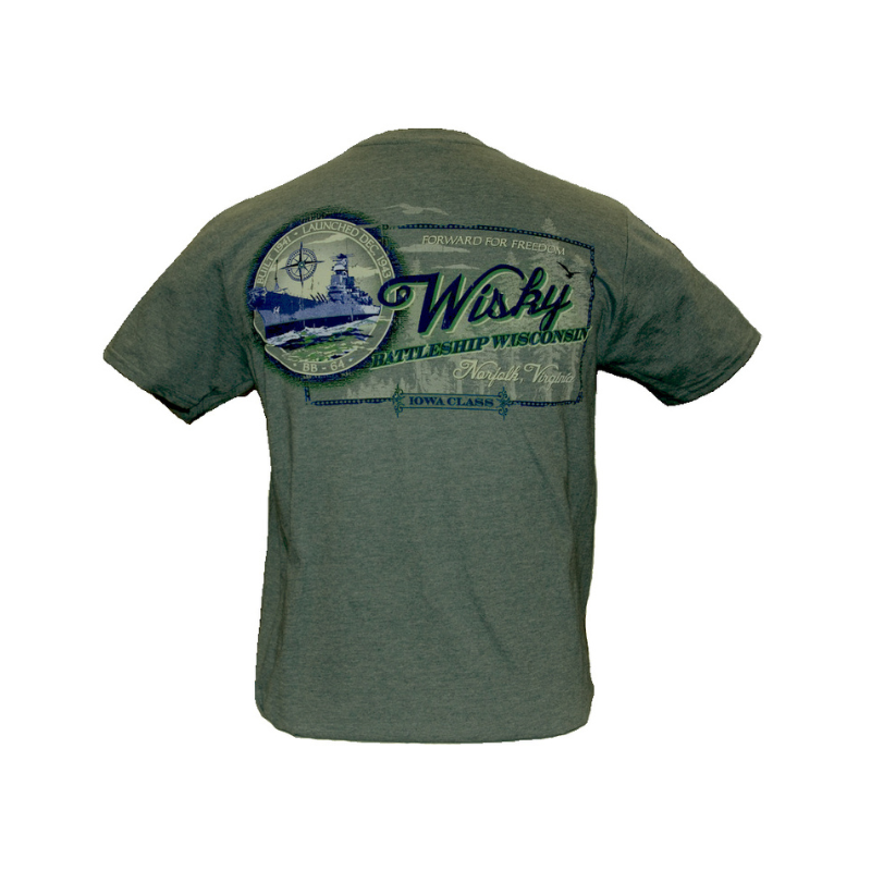 Battleship Wisky Green T-shirt