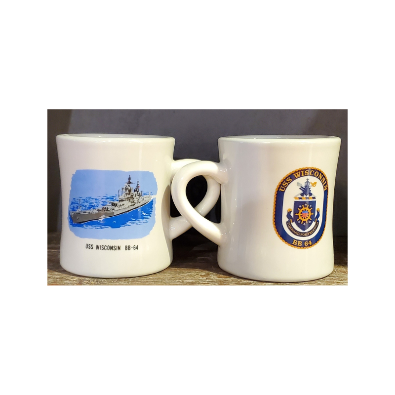USS Wisconsin Victory Two-Sided Diner Mug